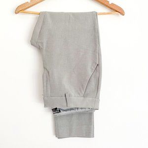 Express Light Gray Columnist Straight Ankle Pants